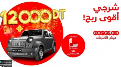 Une voiture d’une valeur de 43.100 DT et un salaire annuel de 12.000 DT offerts par Ooredoo Tunisie  