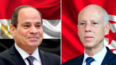 عبد الفتاح السيسي يهاتف قيس سعيد