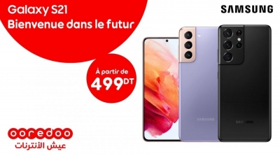 Le nouveau Samsung Galaxy S21, disponible chez Ooredoo 