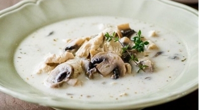 Recette de soupe au poulet et champignon