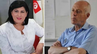 Tunisie : Kais Saied et Abir Moussi demeurent en tête des intentions de vote