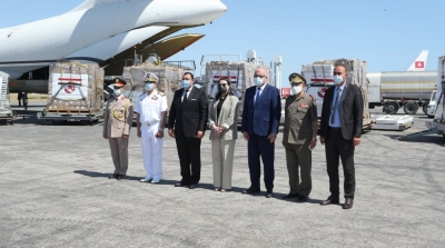 وصول شحنة جديدة من المساعدات المصرية لتونس