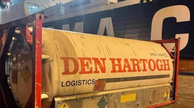 وصول حاويات أوكسجين من مرسيليا الى ميناء رادس