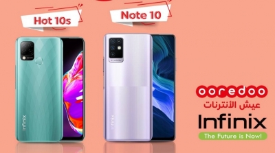 Nouveau pack Infinix Hot 10s & Note 10 chez Ooredoo Tunisie